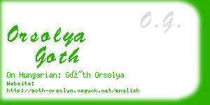 orsolya goth business card